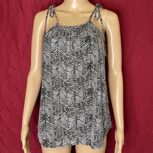 YFL Reserved Silky Spaghetti Tie Strap Gathered Neck Blouse Poland 34 S/M